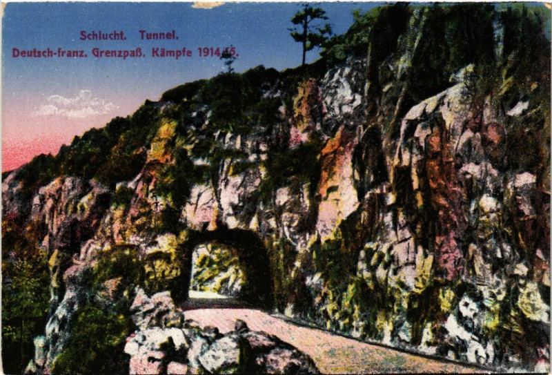 Carte postale ancienne Schlucht - Tunnel