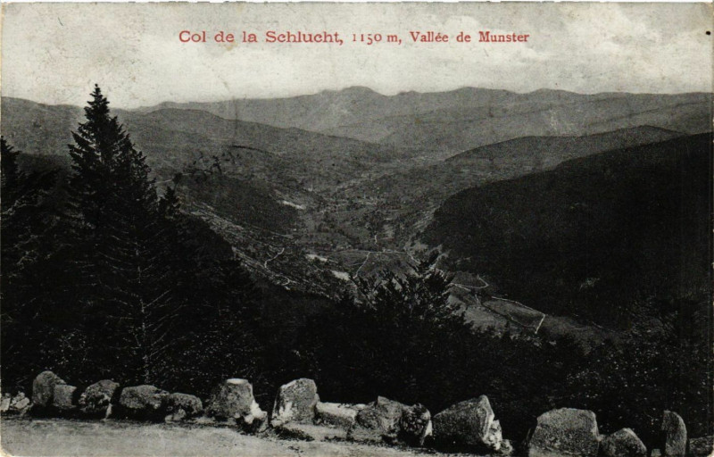 Carte postale ancienne Col de la Schlucht