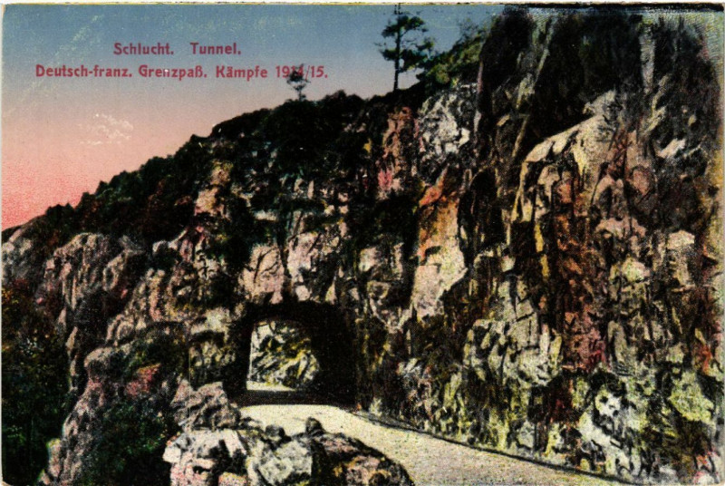 Carte postale ancienne Schlucht - Tunnel