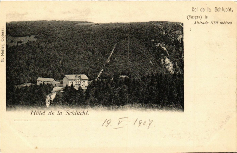 Carte postale ancienne Hotel de la Schlucht