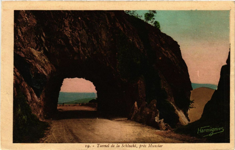 Carte postale ancienne Tunnel de la Schlucht