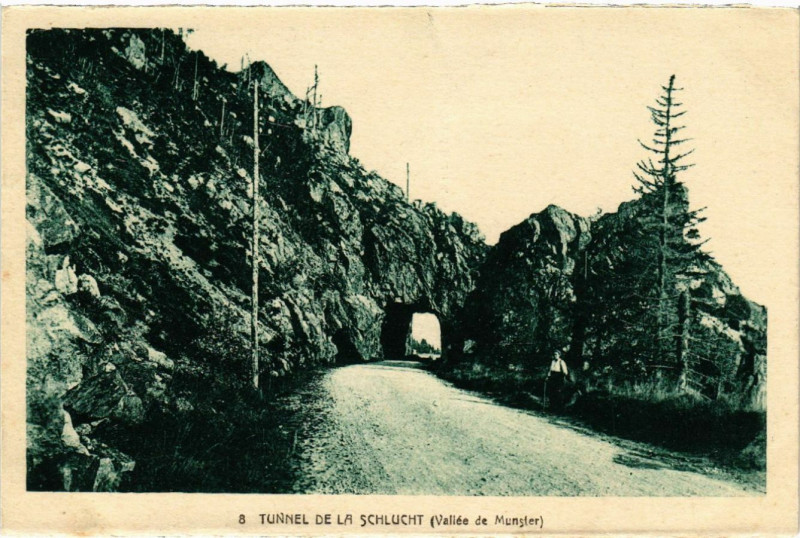 Carte postale ancienne Tunnel de la Schlucht