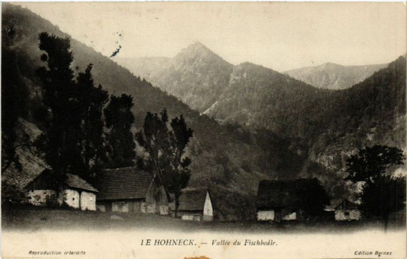 Carte postale ancienne Le Hohneck - Vallée du Fischbodle