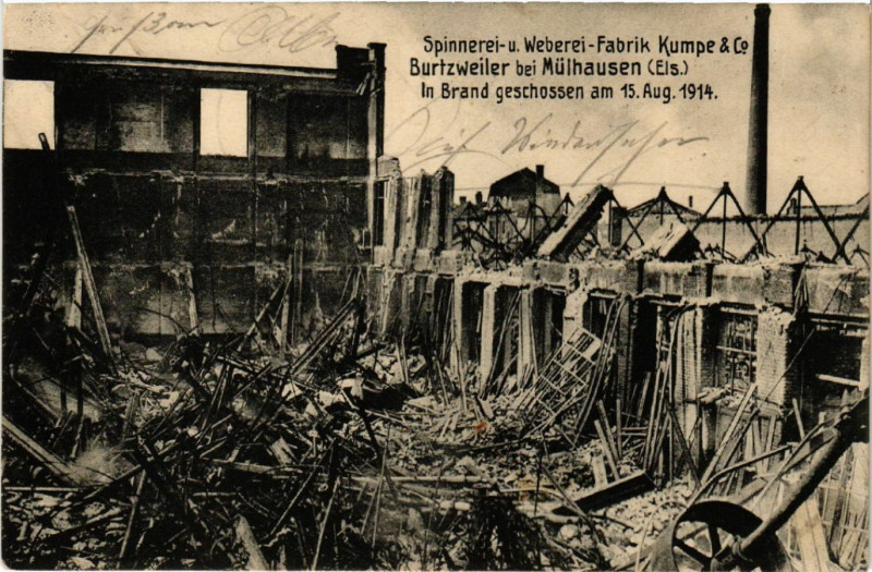 Carte postale ancienne Spinnerei u. Weberei Fabrik Kumpe