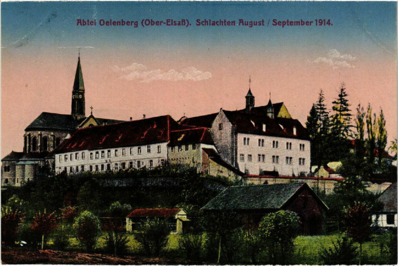 Carte postale ancienne Abtel Oelenberg - Schlachten August