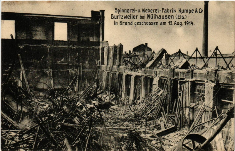 Carte postale ancienne Spinnerei u. Weberei Fabrik Kumpe