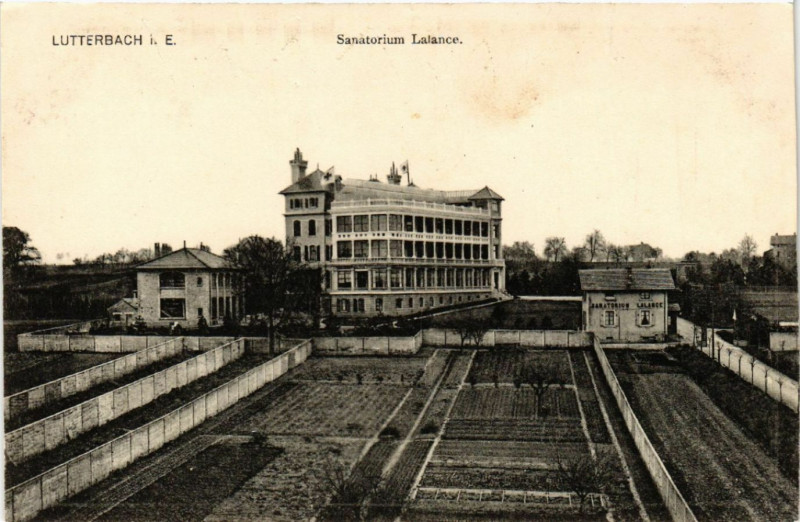 Carte postale ancienne Lutterbach i. E - Sanatorium Lalance à Lutterbach