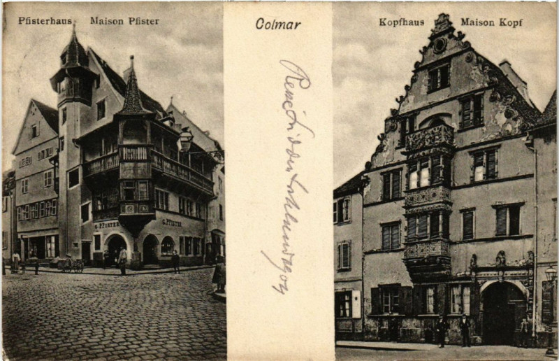 Carte postale ancienne Colmar - Kopfhaus à Colmar