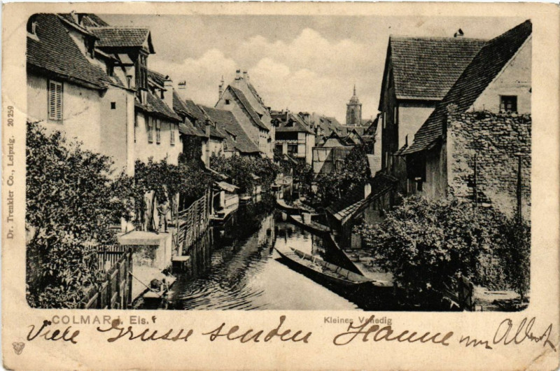 Carte postale ancienne Colmar i. Els. - Kleines Venedig à Colmar
