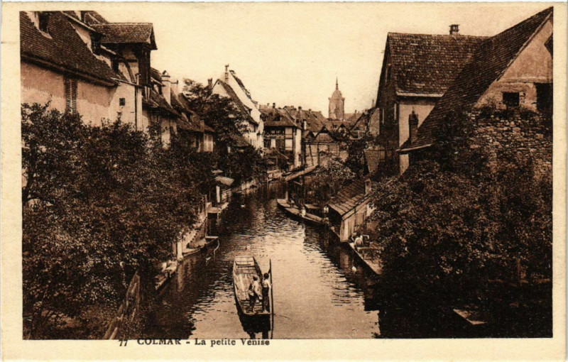 Carte postale ancienne Colmar - La Petite Venise à Colmar