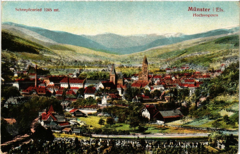 Carte postale ancienne Munster à Munster