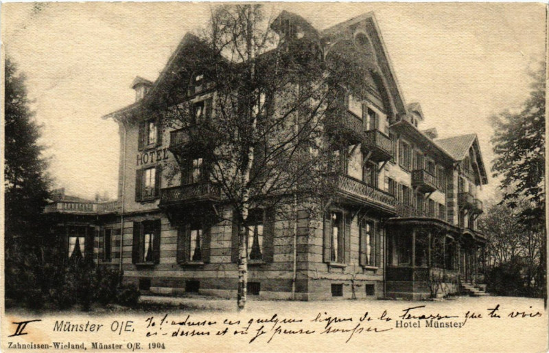 Carte postale ancienne Munster o. E. à Munster