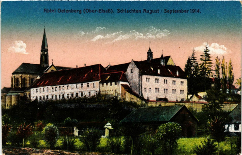 Carte postale ancienne Abtel Oelenberg - Schlachten August