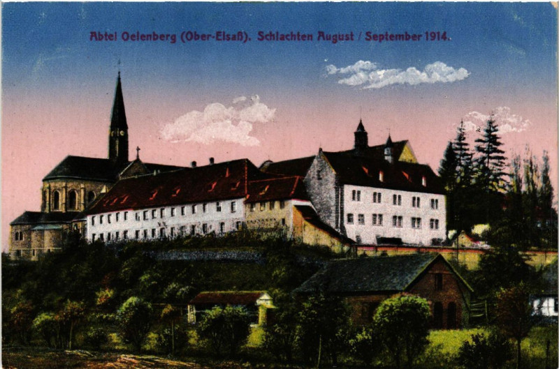 Carte postale ancienne Abtel Oelenberg - Schlachten August