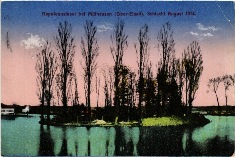 Carte postale ancienne Napoleonsinsel b. Mulhausen