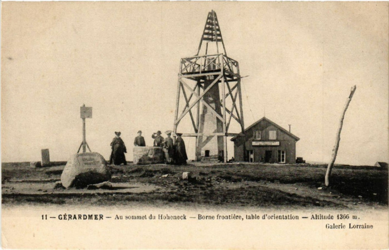 Carte postale ancienne Gerardmer - Au sommet du Hohneck