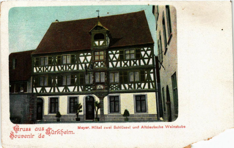 Carte postale ancienne Gruss aus Turkheim