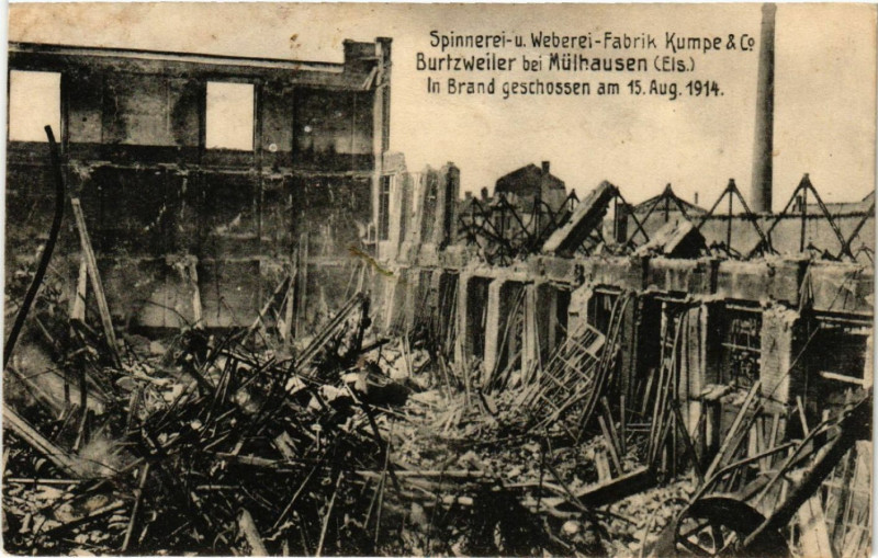 Carte postale ancienne Spinnerei u Weberei Fabrik Kumpe