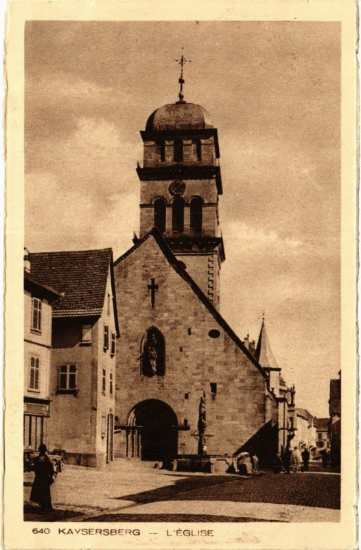Carte postale ancienne Kaysersberg - L'Eglise