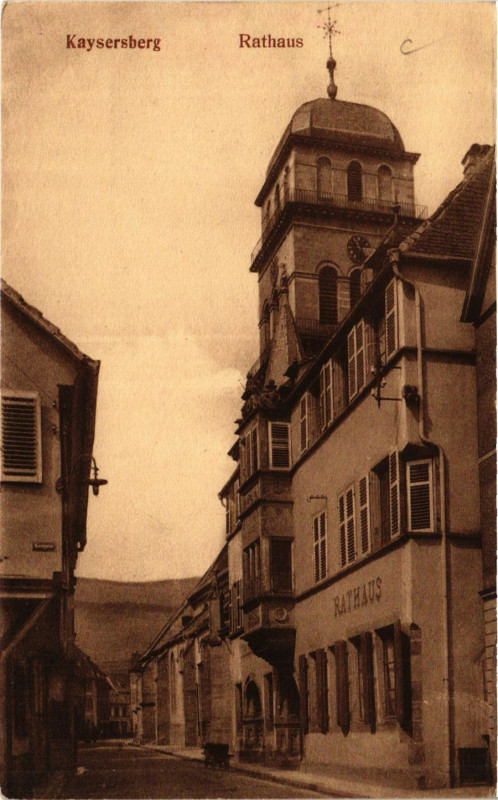 Carte postale ancienne Kaysersberg - Rathaus