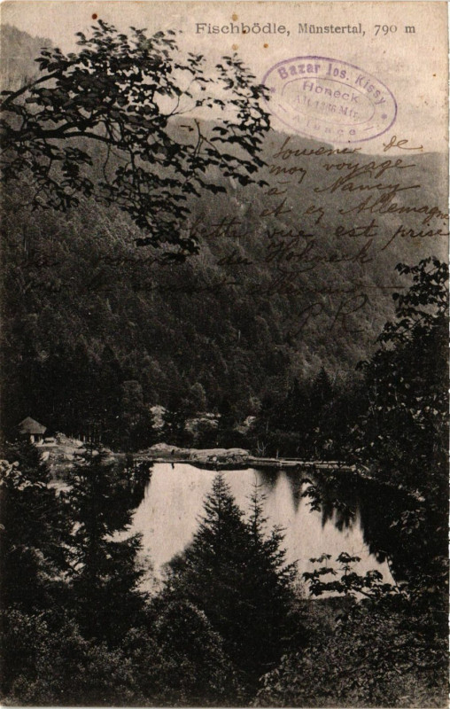 Carte postale ancienne Fischbodle - Munstertal à Munster