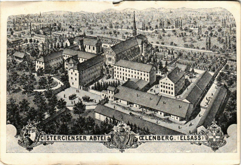 Carte postale ancienne Cistercienser abtei Oelenberg