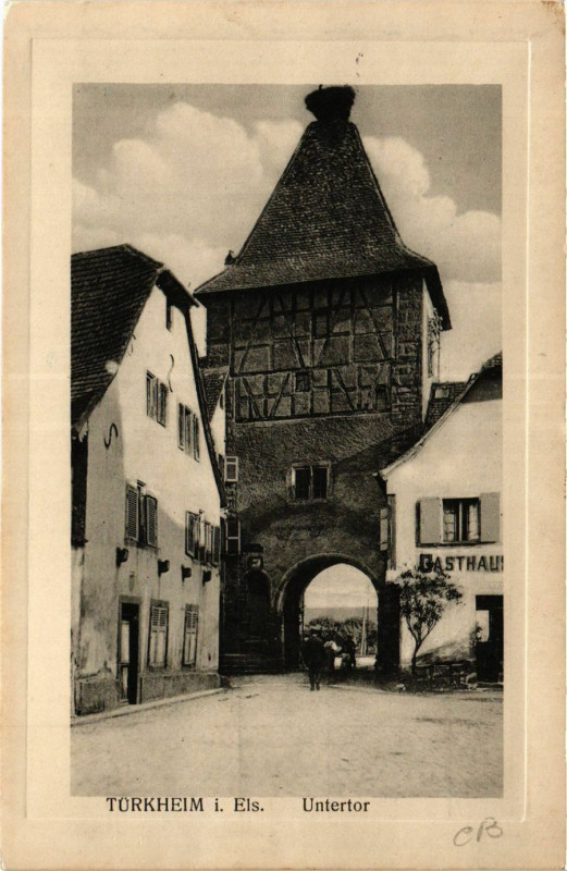 Carte postale ancienne Turkheim i. Els. - Untertor