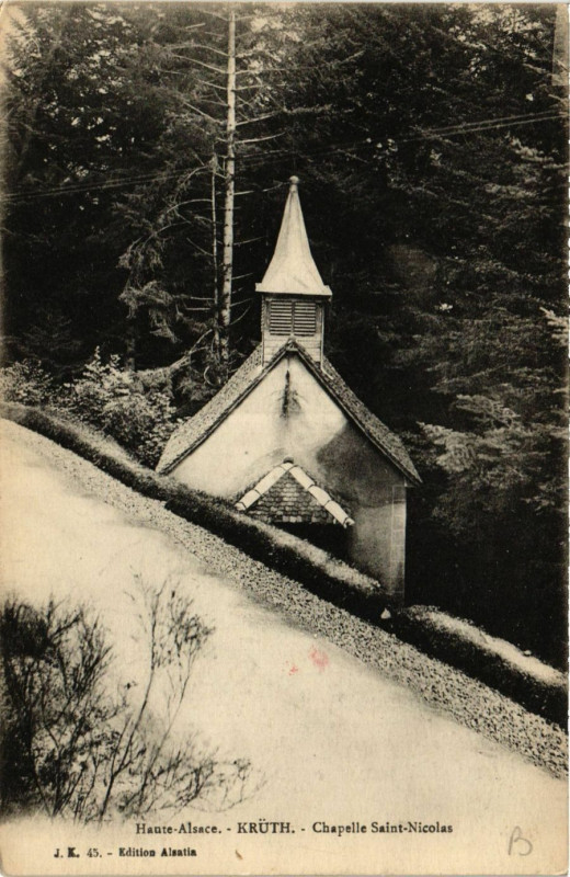 Carte postale ancienne Haute-Alsace - Kruth - Chapelle Saint-Nicolas à Kruth