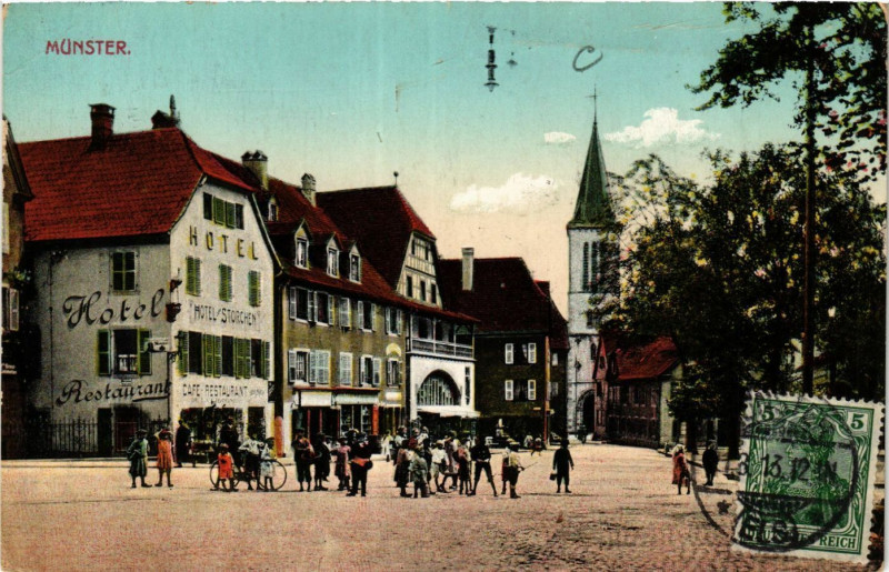 Carte postale ancienne Munster à Munster