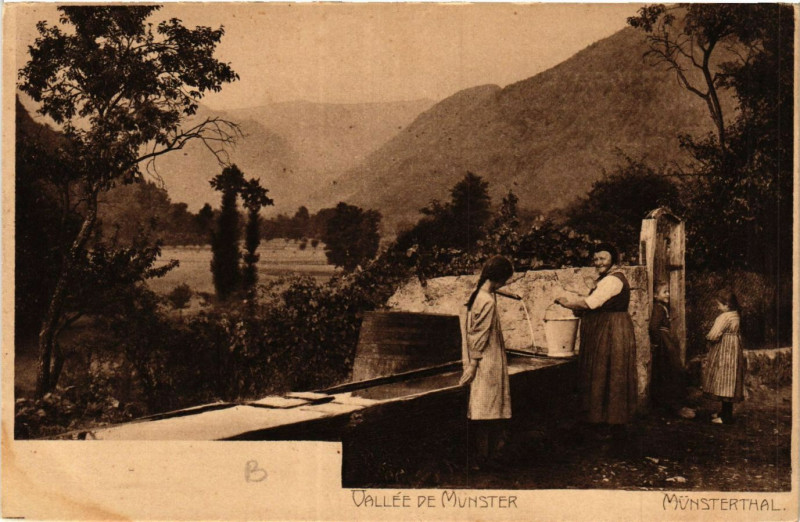 Carte postale ancienne Vallée de Munster à Munster