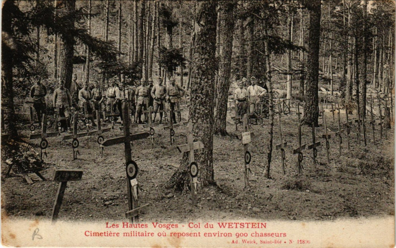 Carte postale ancienne Les Hautes Vosges - Col du Wetstein