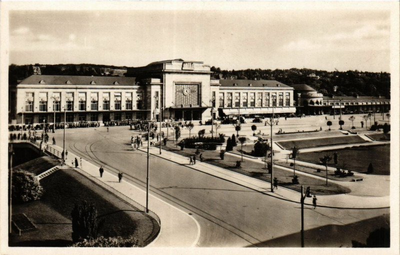 Carte postale ancienne Gare de Mulhouse à Mulhouse