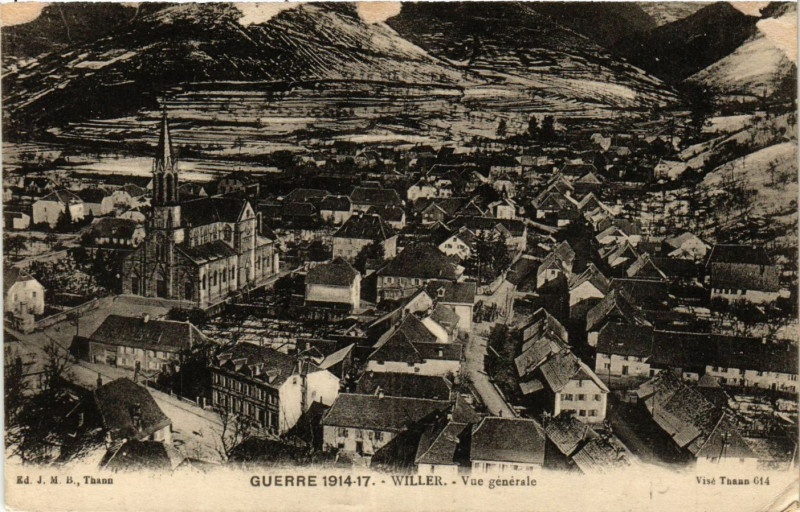 Carte postale ancienne Willer- Vue générale à Willer