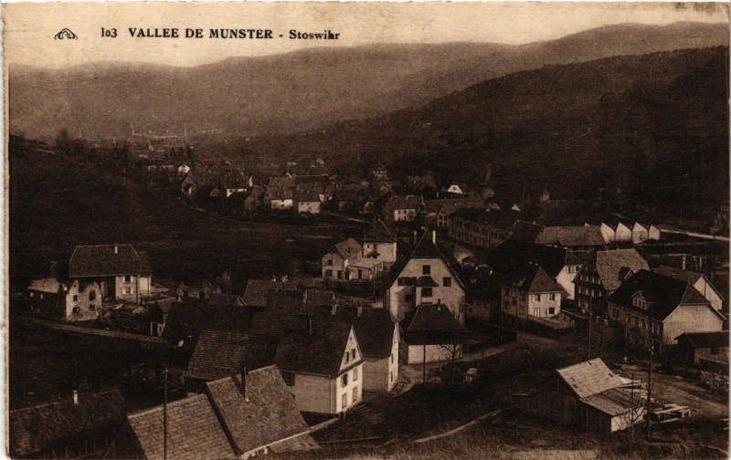 Carte postale ancienne Vallée de Munster - Stoswihr à Munster
