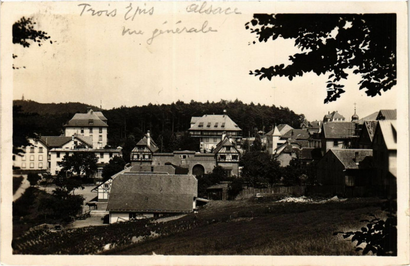 Carte postale ancienne Trois-Epis - Vue générale