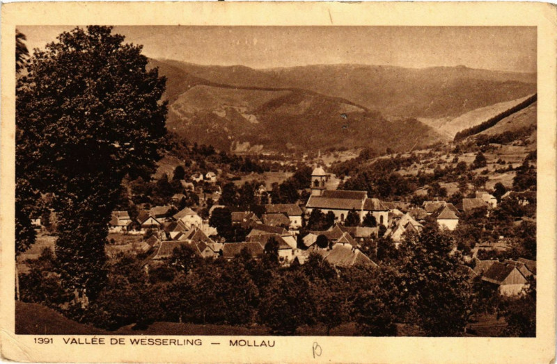Carte postale ancienne Vallée de Wesserling - Mollau à Mollau
