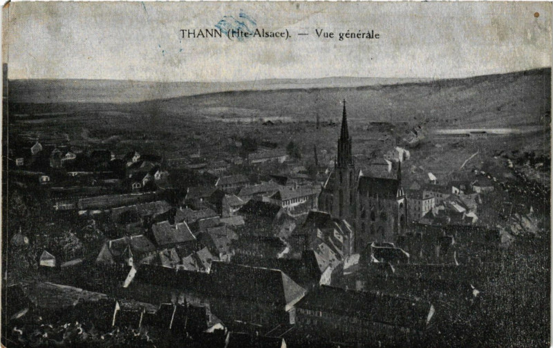 Carte postale ancienne Thann - Vue générale à Thann