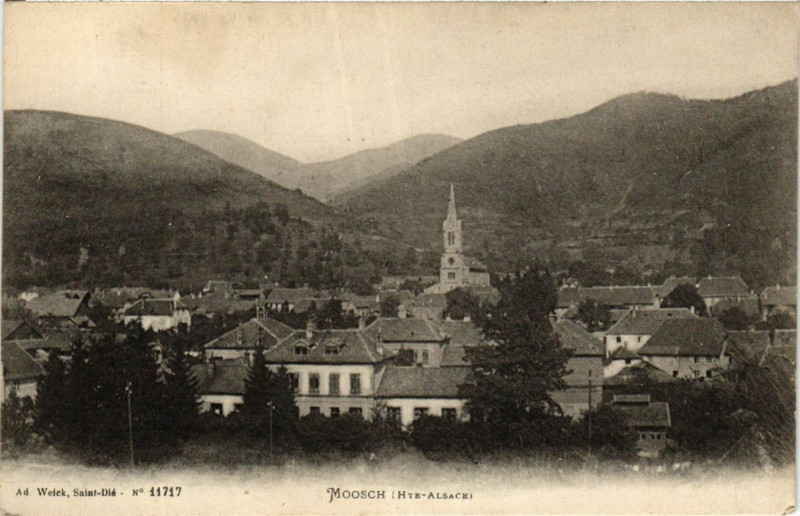 Carte postale ancienne Moosch - Haute Alsace à Moosch