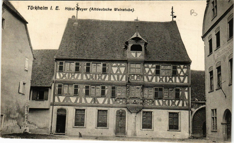 Carte postale ancienne Turkheim - Hotel Meyer