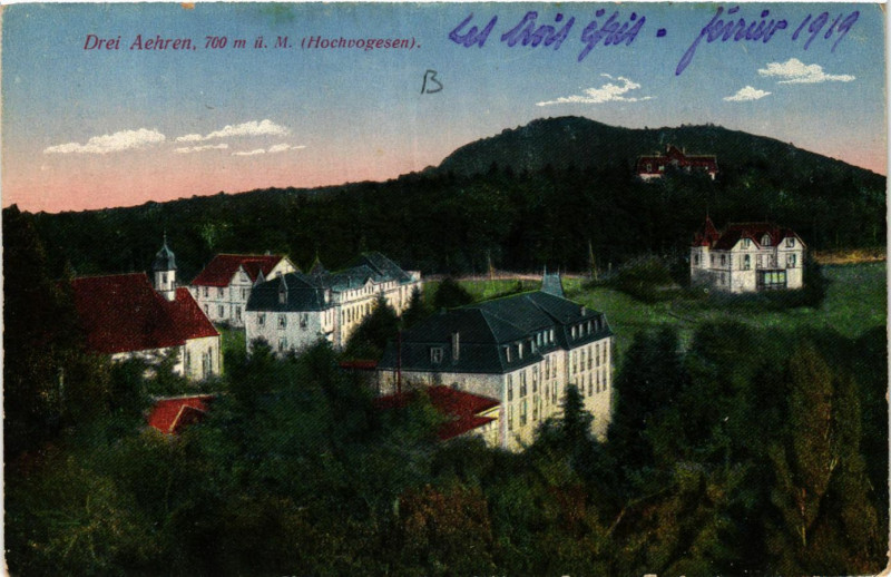 Carte postale ancienne Drei-Aehren 700 m