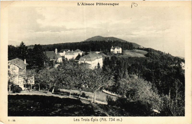Carte postale ancienne L'Alsace Pittoresque - Les Trois-Epis