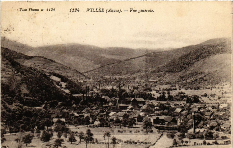 Carte postale ancienne Willer- Vue générale à Willer