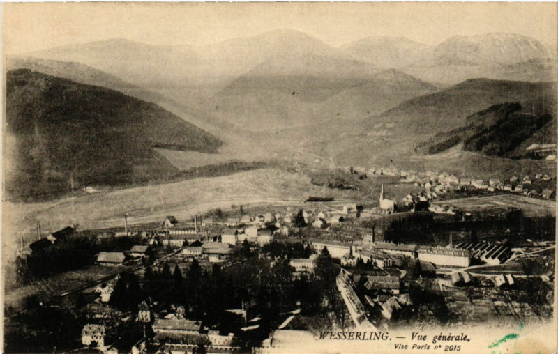 Carte postale ancienne Wesserling - Vue générale