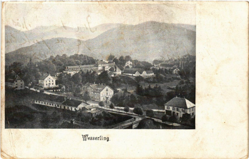 Carte postale ancienne Wesserling - Panorama - Vue générale
