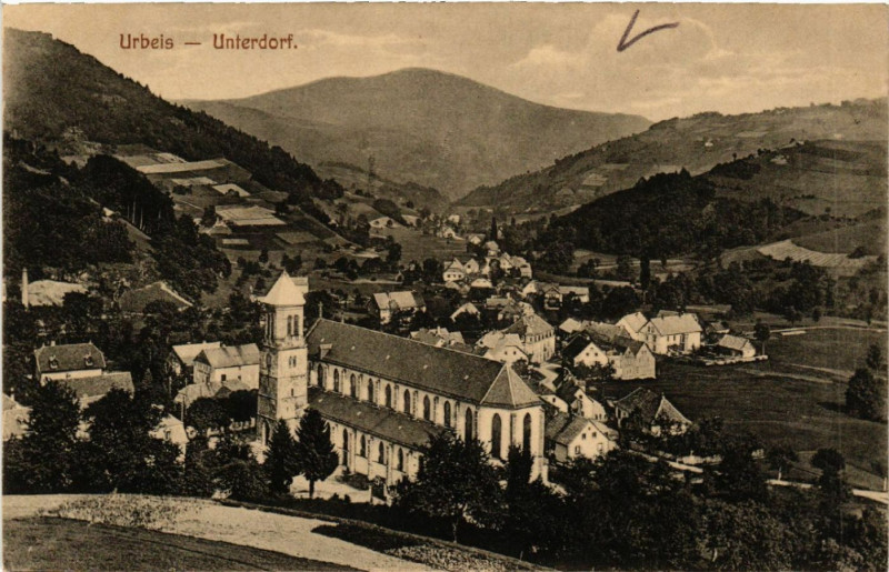 Carte postale ancienne Urbeis - Unterdorf - Panorama - Vue générale