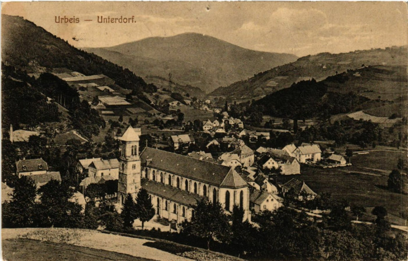 Carte postale ancienne Urbeis - Unterdorf - Panorama - Vue générale