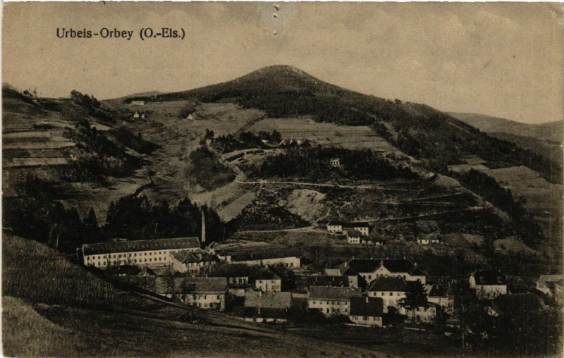 Carte postale ancienne Urbeis - Orbey - Panorama - Vue générale à Orbey