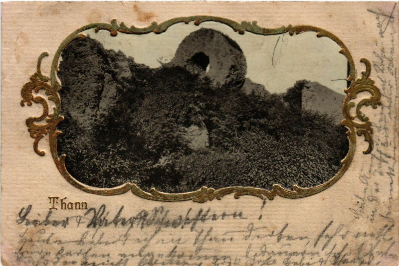 Carte postale ancienne Thann - Scene à Thann