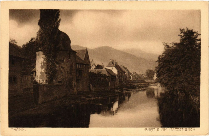 Carte postale ancienne Thann - Partie am Kattenbach à Thann