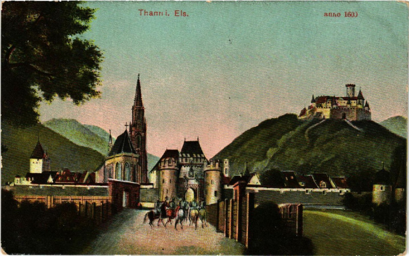 Carte postale ancienne Thann - Anno 1600 à Thann